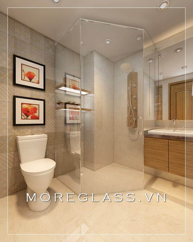 thiết kế phòng tắm kính đẹp